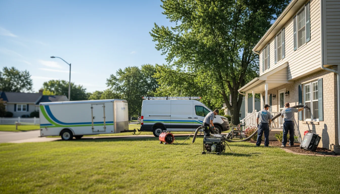 Flooded Basement Restoration And Cleanup With Repair in Spring Valley, WI near me